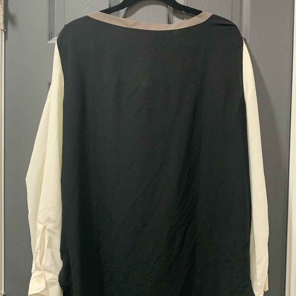 Black and Cream Blouse - Picture 4 of 6